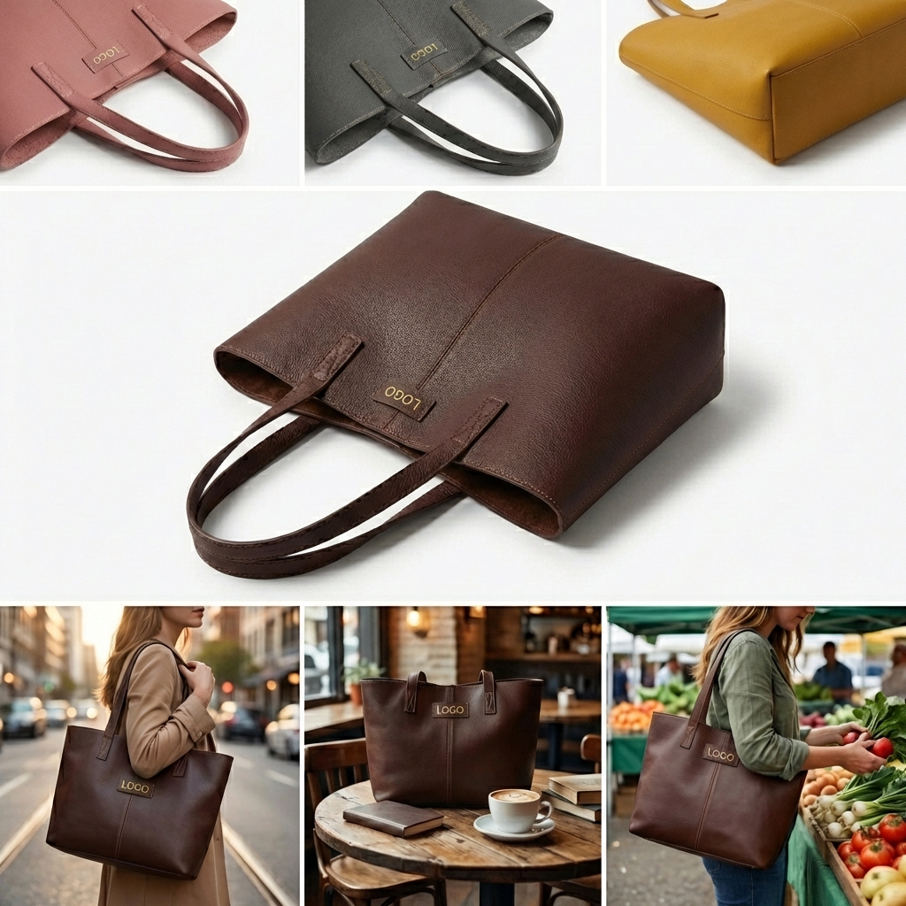 Eco-Chic Adjustable Vegan Leather Crossbody Bag